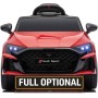 Auto Elettrica per Bambini Audi RS3 12V con Licenza Ufficiale Telecomando Cintura a 3 Punti Luci LED MP3