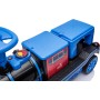 Trenino Elettrico 12V per Bambini 2 Posti Treno con Vagone Posteriore Extra USB Luci LED 2 Velocità Sistema Antiribaltamento