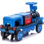 Trenino Elettrico 12V per Bambini 2 Posti Treno con Vagone Posteriore Extra USB Luci LED 2 Velocità Sistema Antiribaltamento