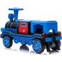 Trenino Elettrico 12V per Bambini 2 Posti Treno con Vagone Posteriore Extra USB Luci LED 2 Velocità Sistema Antiribaltamento