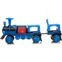 Trenino Elettrico 12V per Bambini 2 Posti Treno con Vagone Posteriore Extra USB Luci LED 2 Velocità Sistema Antiribaltamento