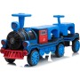 Trenino Elettrico 12V per Bambini 2 Posti Treno con Vagone Posteriore Extra USB Luci LED 2 Velocità Sistema Antiribaltamento