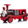 Trenino Elettrico 12V per Bambini 2 Posti Treno con Vagone Posteriore Extra USB Luci LED 2 Velocità Sistema Antiribaltamento