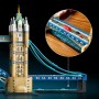 LEGO Architecture 21067 Tower Bridge Miniatura Monumento 3D con Ponte Levatoio Base con Tamigi e Autobus di Londra