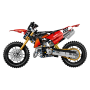 Lego Technic 42238 Moto Ducati Desmo450 MX Factory con Motore a Cilindri e Sospensioni