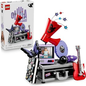 LEGO Editions 43030 La Valigetta Segreta di Olivia Rodrigo Valigia con Microfono Disco Megafono TV e Minifigure