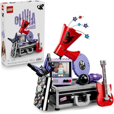 LEGO Editions 43030 La Valigetta Segreta di Olivia Rodrigo Valigia con Microfono Disco Megafono TV e Minifigure