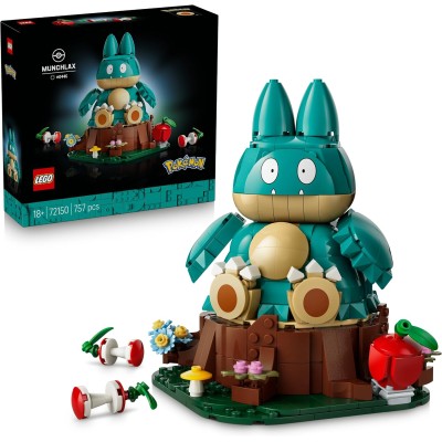 LEGO Pokémon 72150 Munchlax Action Figure con Arti e Testa Snodabili