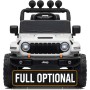Macchina Elettrica per Bambini Jeep Wrangler Rubicon 12V con Telecomando Luci LED Musica Fuoristrada Full Optional