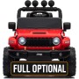 Macchina Elettrica per Bambini Jeep Wrangler Rubicon 12V con Telecomando Luci LED Musica Fuoristrada Full Optional