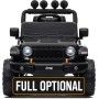 Macchina Elettrica per Bambini Jeep Wrangler Rubicon 12V con Telecomando Luci LED Musica Fuoristrada Full Optional