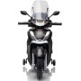 Moto Elettrica Scooter Per Bambini Honda SH350 12V con Ruote in Gomma Bauletto MP3 Luci a Led Sedile in Pelle Full Optional