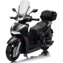 Moto Elettrica Scooter Per Bambini Honda SH350 12V con Ruote in Gomma Bauletto MP3 Luci a Led Sedile in Pelle Full Optional