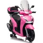 Honda SH 350i Sport Moto Elettrica Scooter Per Bambini 12V Ruote Gomma Bauletto MP3 Luci a Led Sedile in Pelle Full Optional