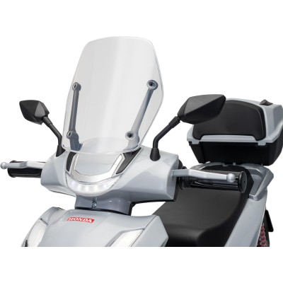 Honda SH 350i Sport Moto Elettrica Scooter Per Bambini 12V Ruote Gomma Bauletto MP3 Luci a Led Sedile in Pelle Full Optional