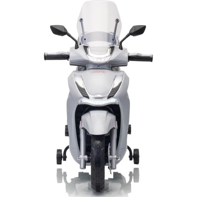 Honda SH 350i Sport Moto Elettrica Scooter Per Bambini 12V Ruote Gomma Bauletto MP3 Luci a Led Sedile in Pelle Full Optional