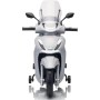 Moto Elettrica Scooter Per Bambini Honda SH350 12V con Ruote in Gomma Bauletto MP3 Luci a Led Sedile in Pelle Full Optional