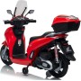 Honda SH 350i Sport Moto Elettrica Scooter Per Bambini 12V Ruote Gomma Bauletto MP3 Luci a Led Sedile in Pelle Full Optional