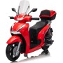 Moto Elettrica Scooter Per Bambini Honda SH350 12V con Ruote in Gomma Bauletto MP3 Luci a Led Sedile in Pelle Full Optional