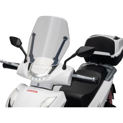 Honda SH 350i Sport Moto Elettrica Scooter Per Bambini 12V Ruote Gomma Bauletto MP3 Luci a Led Sedile in Pelle Full Optional