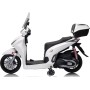 Moto Elettrica Scooter Per Bambini Honda SH350 12V con Ruote in Gomma Bauletto MP3 Luci a Led Sedile in Pelle Full Optional