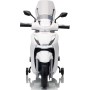 Honda SH 350i Sport Moto Elettrica Scooter Per Bambini 12V Ruote Gomma Bauletto MP3 Luci a Led Sedile in Pelle Full Optional
