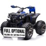 Quad Elettrico 4x4 per Bambini con 4 Potenti Motori Batteria Potenziata 12V - 14Ah Jungle ATV Ammortizzatori Luci LED fino 30 kg