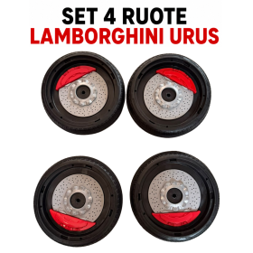 Set 4 Ruote di Ricambio per Auto Elettrica Bambini Lamborghini Urus 12V