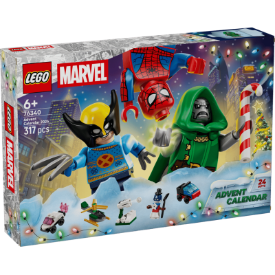 Lego Marvel 76340 Calendario dell'Avvento 2026 per 24 giorni ricchi di soprese