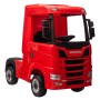 Camion Elettrico per Bambini Scania 500R 12V con Sedile in Pelle Telecomando Ruote in Gomma