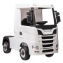 Camion Elettrico per Bambini Scania 500R 12V con Sedile in Pelle Telecomando Ruote in Gomma