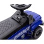 Macchina Polizia Elettrica Cavalcabile per Bambini 6V con Sirena Megafono Luci Led Lampeggianti realistici Schienale