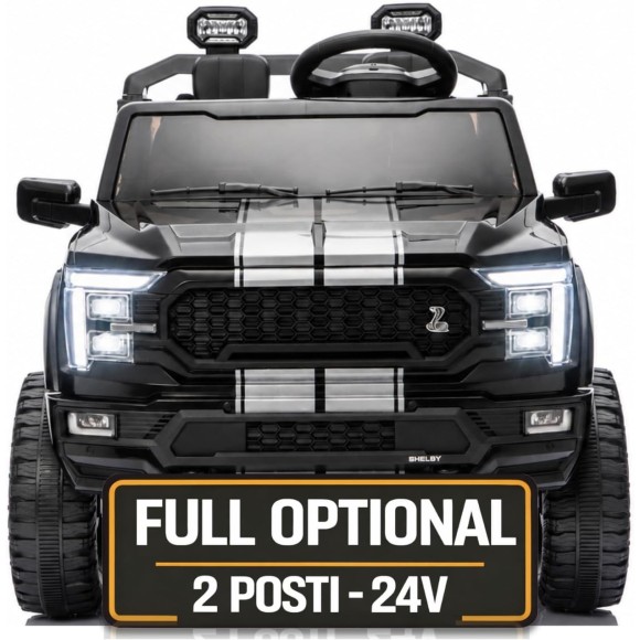 Nuovo Ford Shelby 24V Auto Elettrica Macchina per Bambini Maxi Fuoristrada 2 Posti con Telecomando
