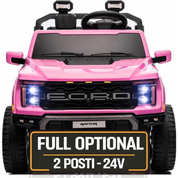 Nuovo Ford F150 Raptor 24V Auto Elettrica Macchina per Bambini Maxi Fuoristrada 2 Posti con Telecomando