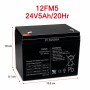 Mondial Toys Batteria al piombo ricaricabile da 24V 5Ah per veicoli elettrici per bambini
