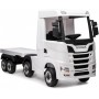 Camion Elettrico Scania 500R per Bambini 12V con Rimorchio Sedile in Pelle Telecomando Full Optional