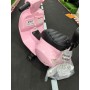 Piaggio Mini Vespa GTS Elettrica per Bambini con Sedile in Pelle Batteria 6Volt Nuova da Esposizione PINK