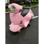 Piaggio Mini Vespa GTS Elettrica per Bambini con Sedile in Pelle Batteria 6Volt Nuova da Esposizione PINK