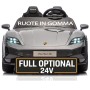 Auto Elettrica Porsche Taycan 24V Macchina per Bambini 2 Posti Reali con Ruote in Gomma Telecomando