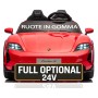 Auto Elettrica Porsche Taycan 24V Macchina per Bambini 2 Posti Reali con Ruote in Gomma Telecomando