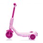Monopattino Elettrico per Bambini 6V a 3 Ruote con Luci LED 2 in 1 Elettrico e a Spinta Portata 30 kg - Rosa