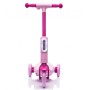 Monopattino Elettrico per Bambini 6V a 3 Ruote con Luci LED 2 in 1 Elettrico e a Spinta Portata 30 kg - Rosa