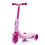 Monopattino Elettrico per Bambini 6V a 3 Ruote con Luci LED 2 in 1 Elettrico e a Spinta Portata 30 kg - Rosa