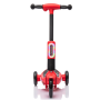 Monopattino Elettrico per Bambini 6V a 3 Ruote con Luci LED 2 in 1 Elettrico e a Spinta Portata 30 kg - Rosso