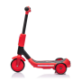 Monopattino Elettrico per Bambini 6V a 3 Ruote con Luci LED 2 in 1 Elettrico e a Spinta Portata 30 kg - Rosso