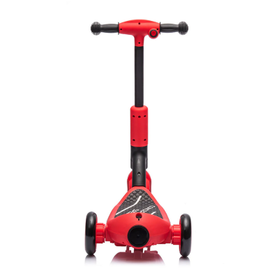 Monopattino Elettrico per Bambini 6V a 3 Ruote con Luci LED 2 in 1 Elettrico e a Spinta Portata 30 kg - Rosso