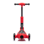 Monopattino Elettrico per Bambini 6V a 3 Ruote con Luci LED 2 in 1 Elettrico e a Spinta Portata 30 kg - Rosso