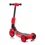 Monopattino Elettrico per Bambini 6V a 3 Ruote con Luci LED 2 in 1 Elettrico e a Spinta Portata 30 kg - Rosso