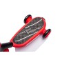 Monopattino Elettrico per Bambini 6V a 3 Ruote con Luci LED 2 in 1 Elettrico e a Spinta Portata 30 kg - Rosso