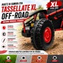 Auto Elettrica per Bambini 24V Viper X Buggy UTV 2 Posti con 2 Potenti Motori 6-12 Anni Velocità 15 km/h Ruote in Gomma
